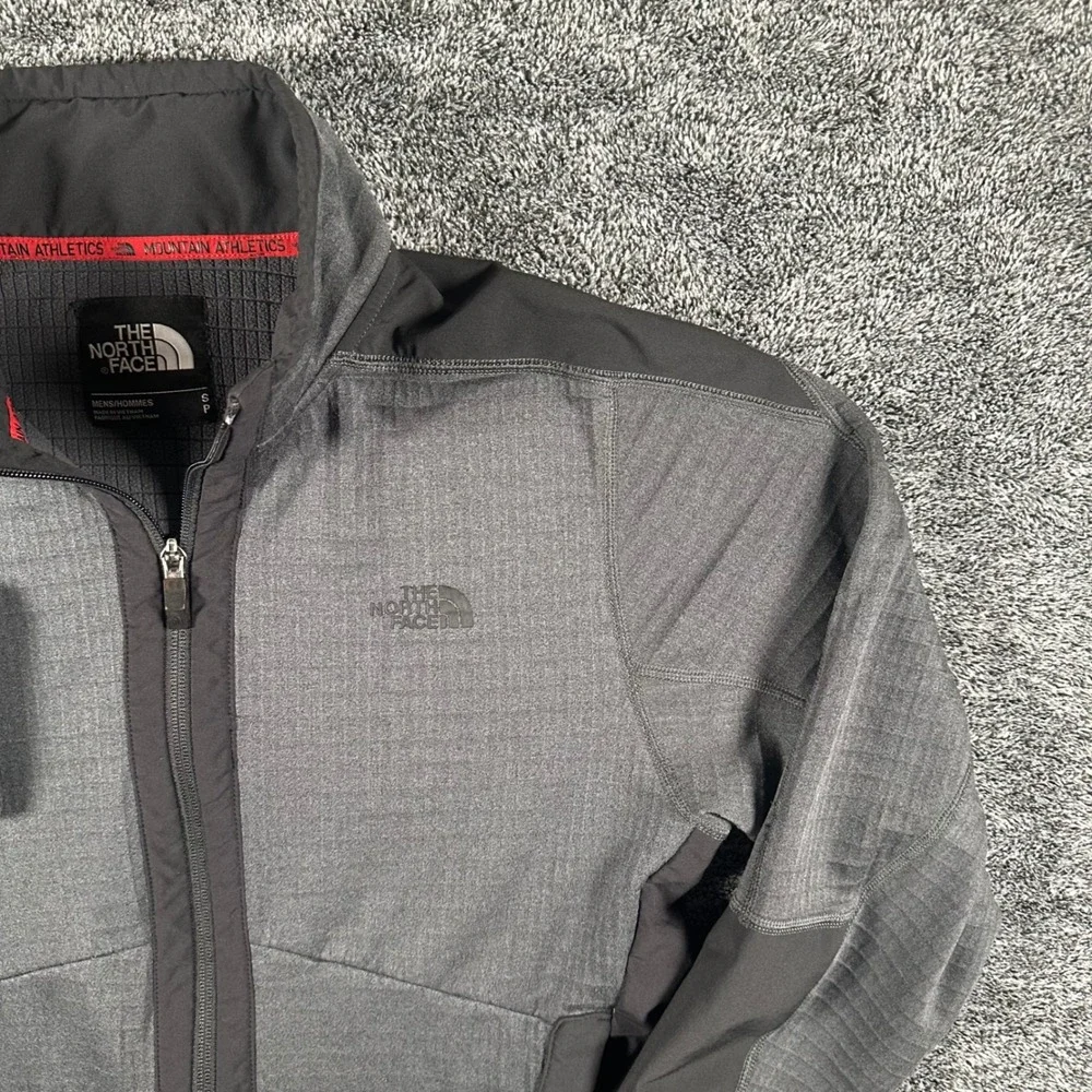 The North Face Jacket Mens S Mountain Athletics Grey Full Zip Training Hiking